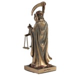 Santa Muerte (Cold Cast Bronze & Resin Miniature 10.6cm / 4.2) (Μινιατούρα Ηλεκτρόλυσης Μπρούτζου & Ρητίνης 10.6εκ.)